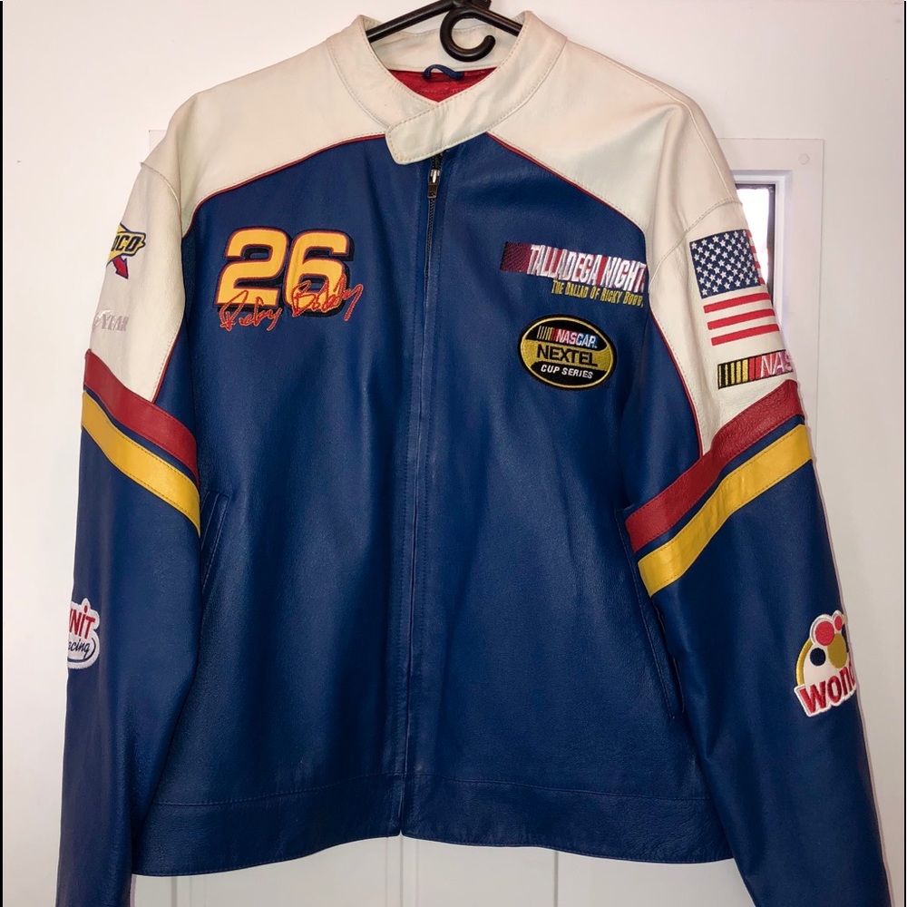 Men’s leather Ricky Bobby Jacket